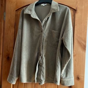 Tan/brown corduroy button down